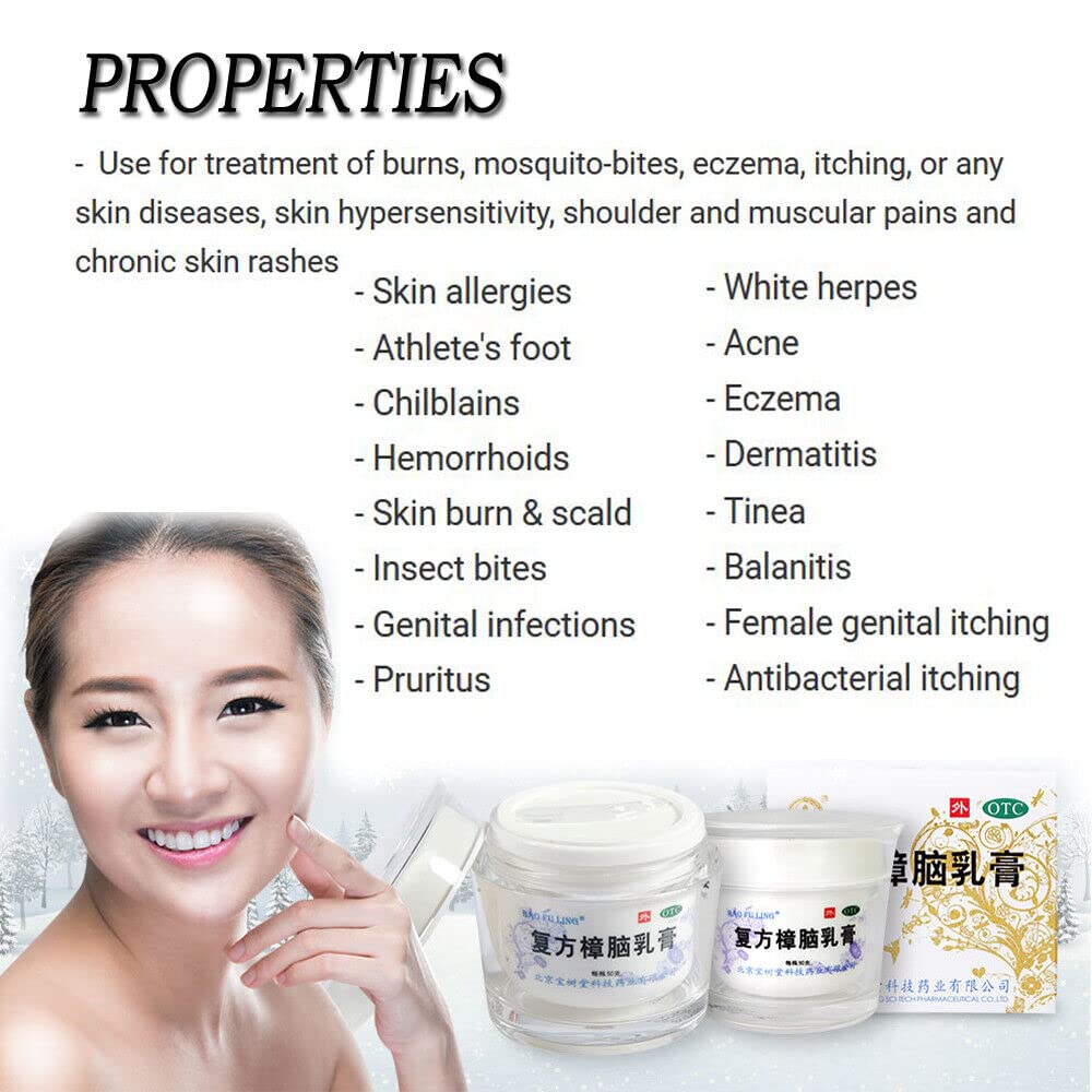 X13 Boxes Bao Fu Ling Bao Shu Tang Cooling Herbal Skin Cream | Soothes & Refreshes Skin 100g